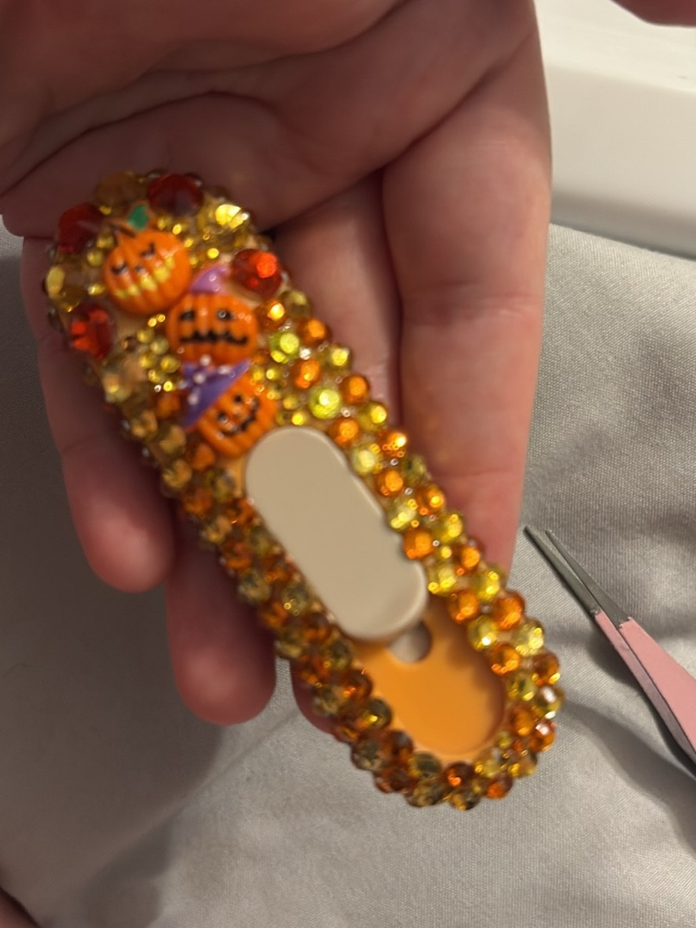 Decorative Orange Halloween Crystal box opener
